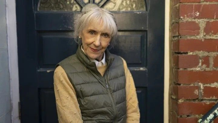 Anita Dobson as Mrs Flood in Doctor Who.