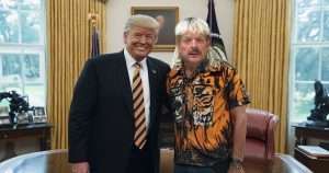 Donald Trump and Joe Exotic in the Oval Office