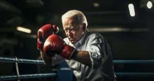 Joe Biden in the boxing ring