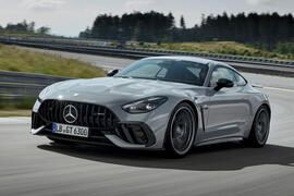 Mercedes AMG GT Pro front three quarter lead