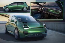 Renault Twingo Concept 2025 front side interior comp