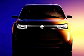 Volkswagen entry EV concept teaser   front silhouette