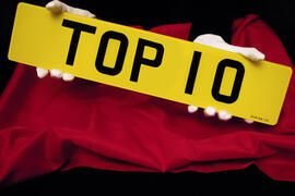 Autocar top ten most expensive numberplates