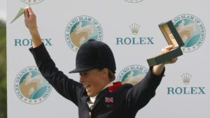 Pippa Funnell on winning the Rolex Grand Slam of Eventing at Burghley Horse Trials in 2003.