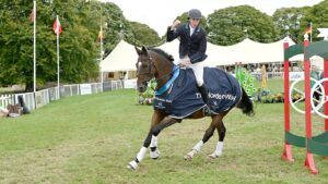 Oscar Fitzgerald and Super Cillious winning the junior CCI2*-S at Cornbury in September 2024.