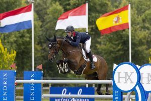 Olli Fletcher and Hello William en route to winning individual gold at the European young rider championships 2024