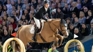 Scott Brash and Hello Folie, grand prix winners in Doha, Qatar