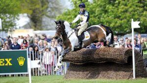 Olivia Haddow and Patris Filius complete Badminton in 2008.