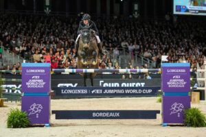 Martin Fuchs and Conner Jei in the World Cup qualifier at Bordeaux.