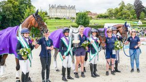 British European medallists pictured at Haras du Pin in 2023