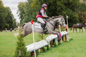 Hannah Francis on cross country course