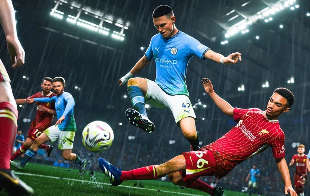 EA Sports FC 25 Best Controller Settings: Players can be seen on a pitch.