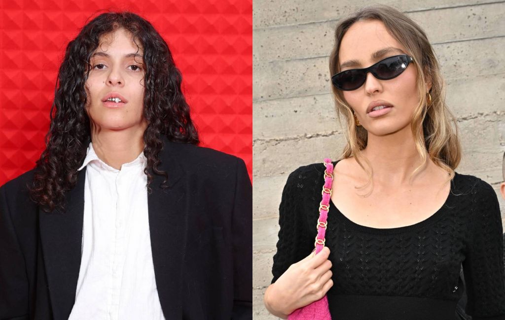 070 Shake and Lily-Rose Depp split image