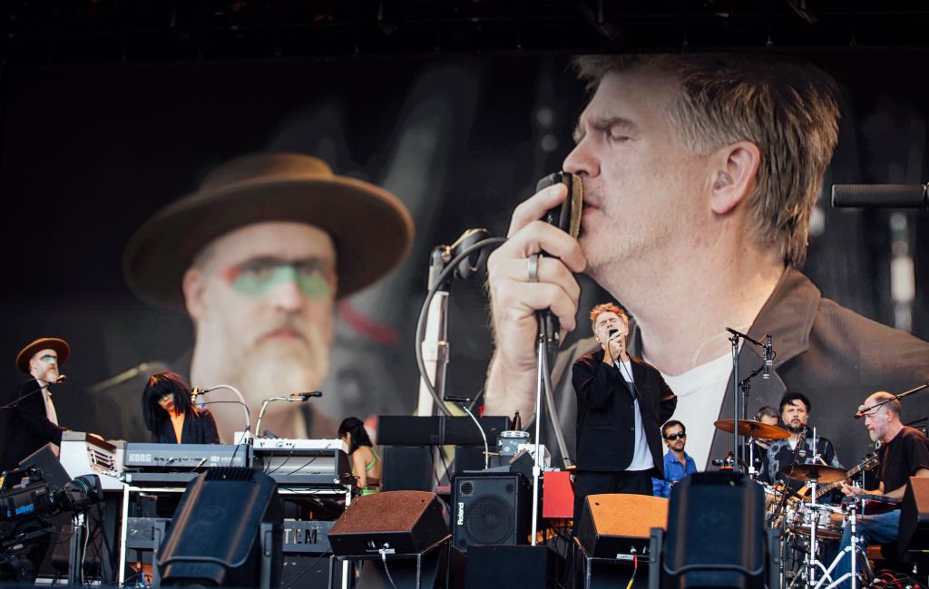 LCD Soundsystem live at Glastonbury 2024. Credit: Andy Ford for NME