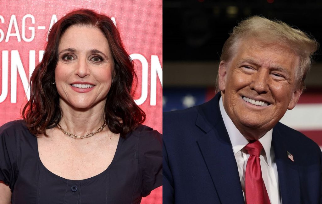 Julia Louis-Dreyfus and Donald Trump