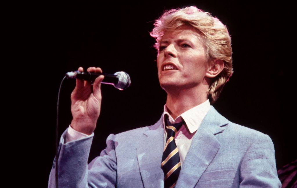 David Bowie, performing live on the Serious Moonlight tour, 1983.