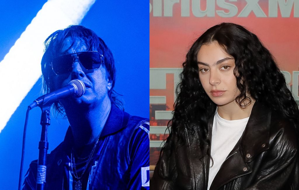 Charli XCX and Julian Casablancas (Credits: ANNA KURTH/AFP via Getty Images; Tibrina Hobson/Getty Images for SiriusXM)