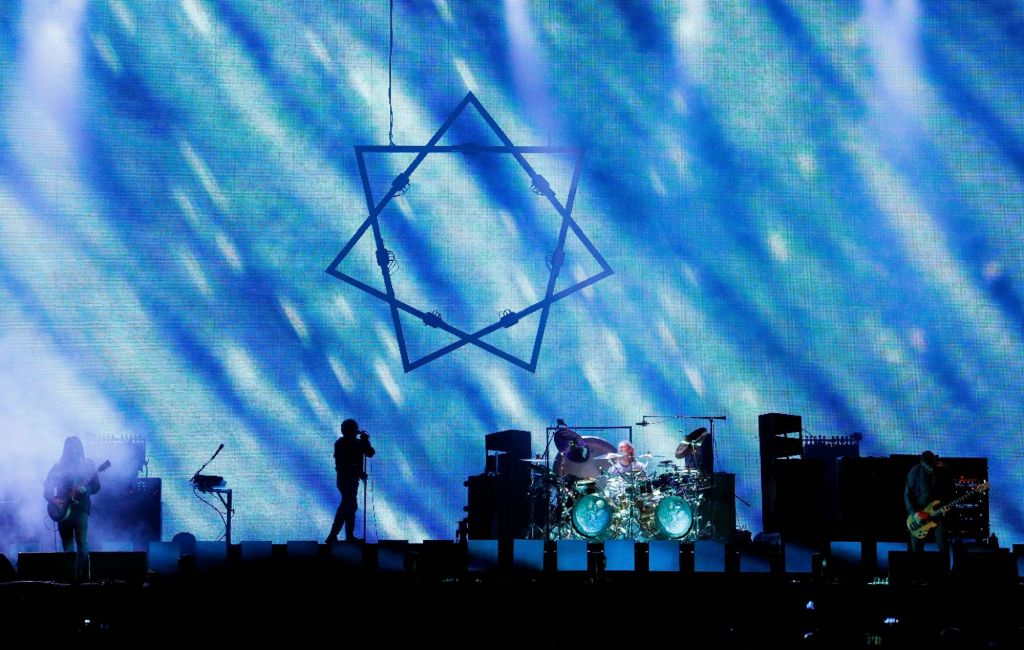 Adam Jones, Maynard James Keenan, Danny Carey and Justin Chancellor of Tool perform live onstage during 2017 Governors Ball Music Festival - Day 3 at Randall's Island on June 4, 2017 in New York City. (Photo by Taylor Hill/Getty Images for Governors Ball)