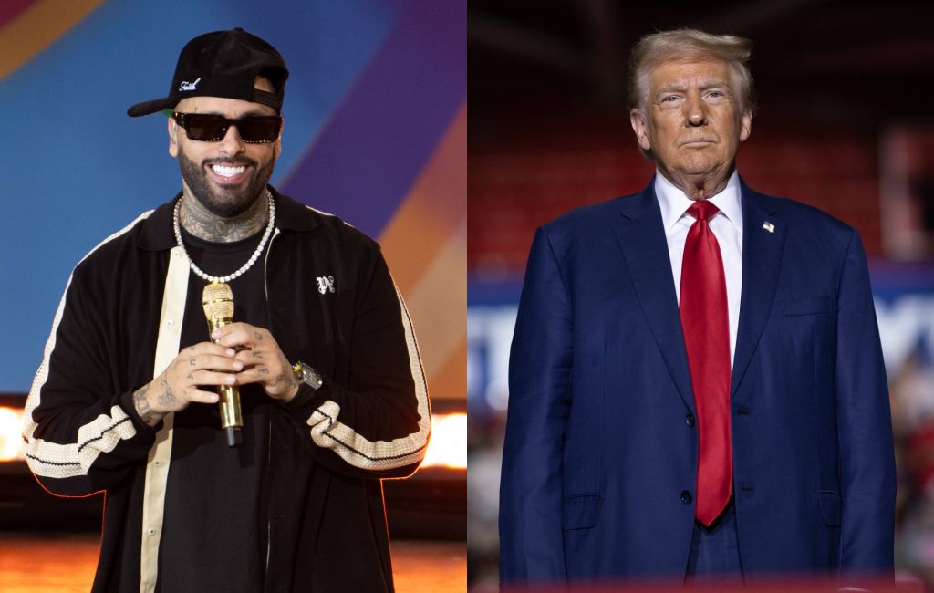 Nicky Jam and Donald Trump. Credit: Noam Galai and Scott Olson via GETTY