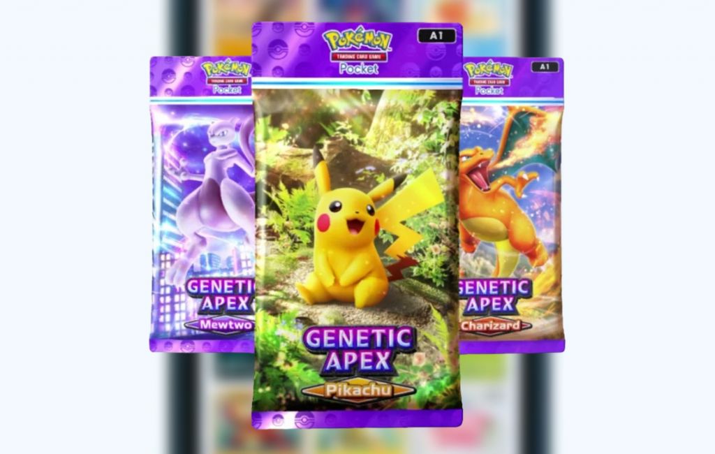 Pokemon TCG Pocket Reroll: Three Genetic Apex packs can be seen