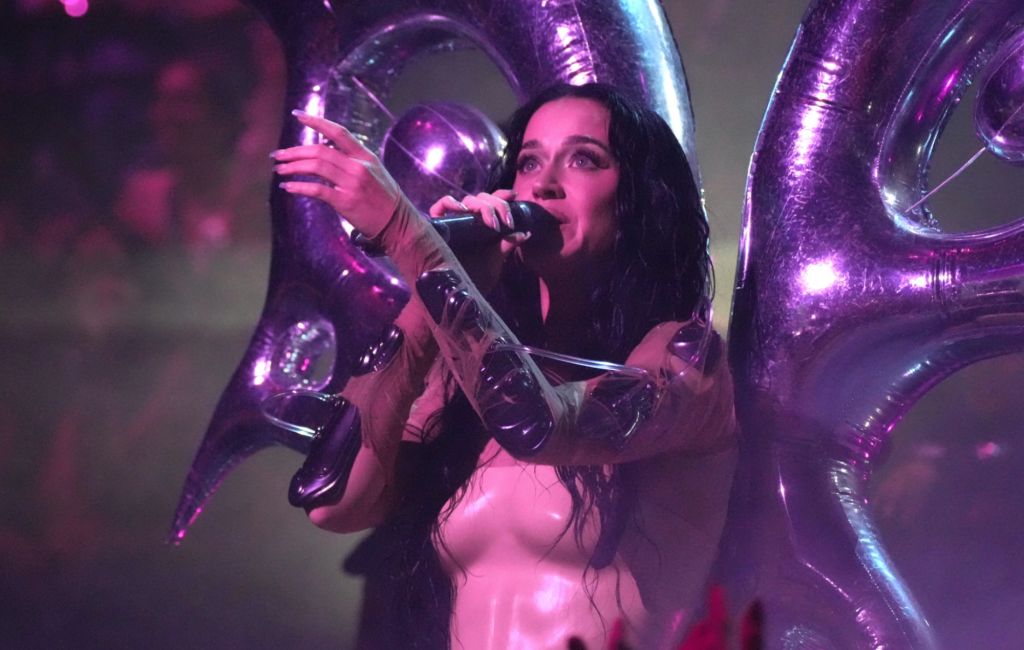 Katy Perry performing live on stage