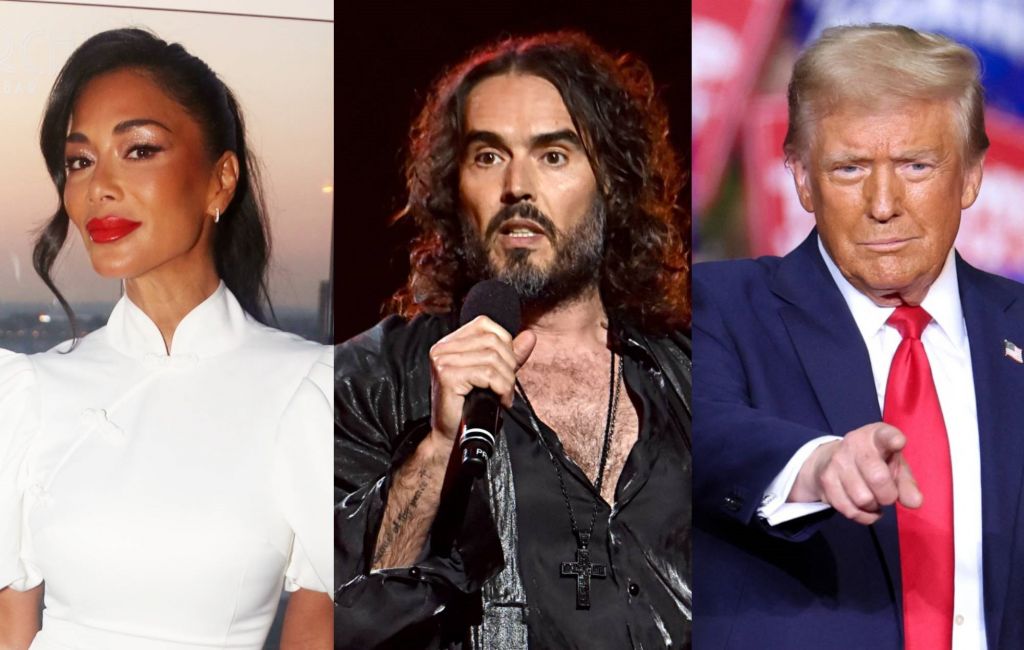 Nicole Scherzinger, Russell Brand and Donald Trump