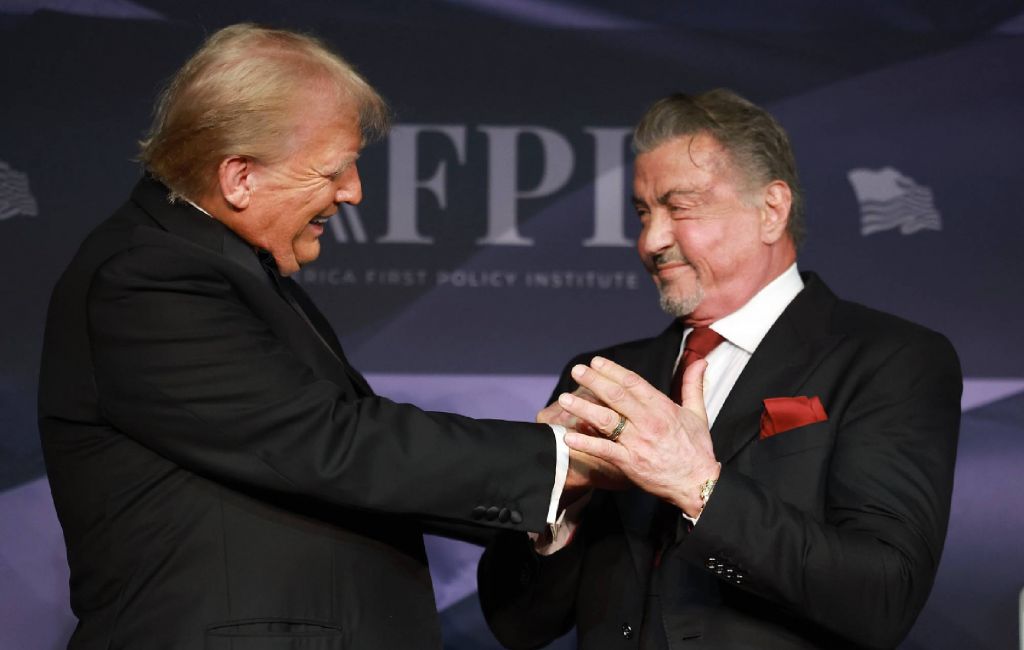 Donald Trump and Sylvester Stallone