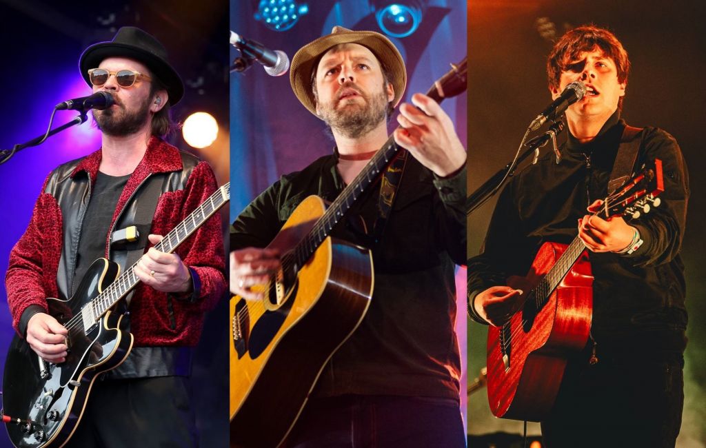 Supergrass frontman Gaz Coombes, The Coral's James Skelly and Jake Bugg