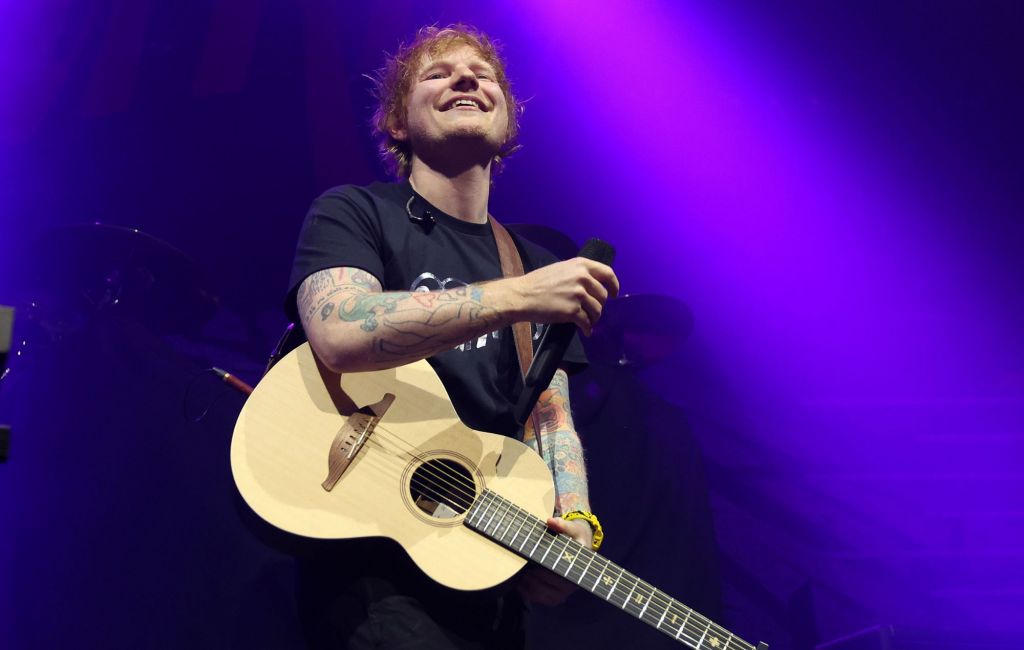 Ed Sheeran performs live in 2023