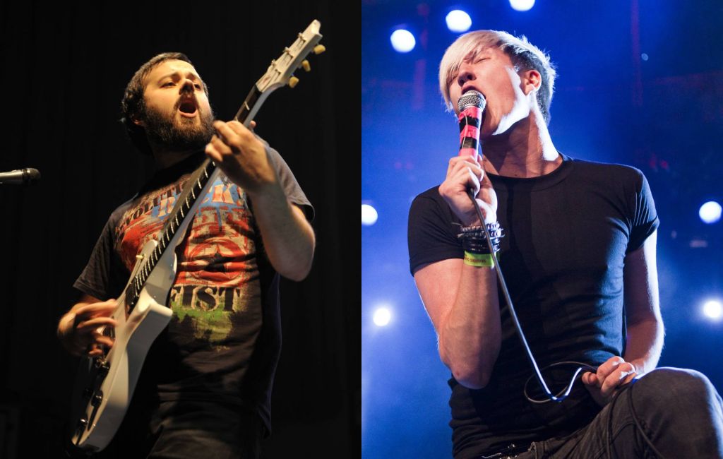 Funeral For A Friend's Kris Roberts and The Blackout's Sean Smith. Credit: Marc Broussely and Gavin Roberts via GETTY