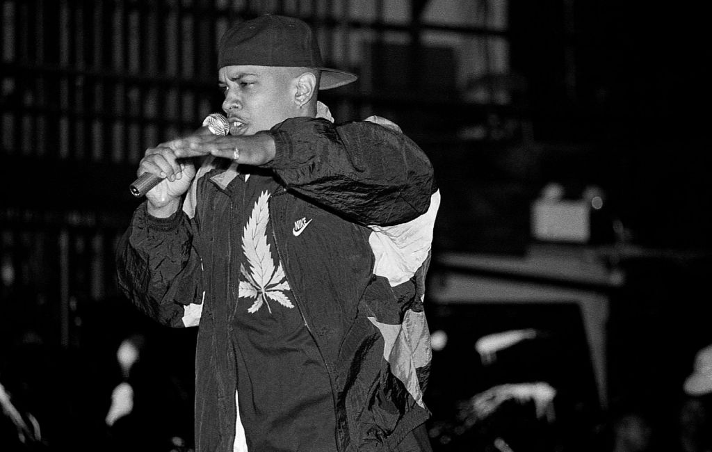 Rapper Saafir performs at the Riviera Theatre in Chicago, Illinois in September 1994.