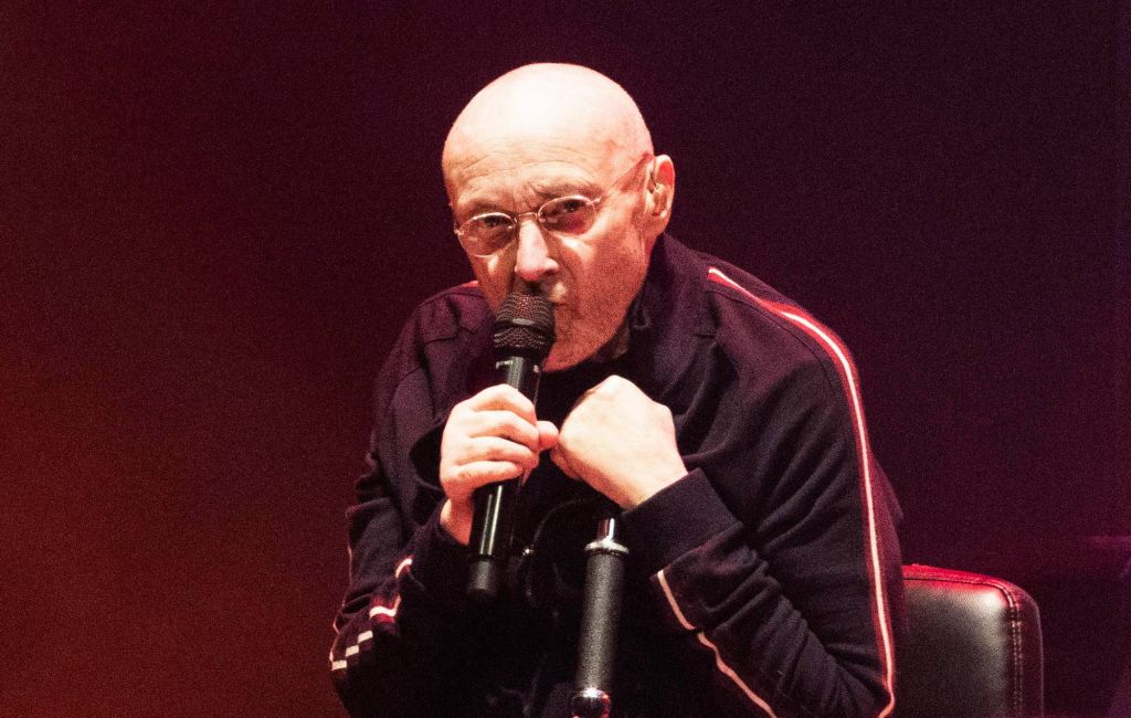 Phil Collins of the band Genesis performs live on stage during a concert at Mercedes Benz Arena on March 7, 2022 in Berlin, Germany. (Photo by Gina Wetzler/Redferns)