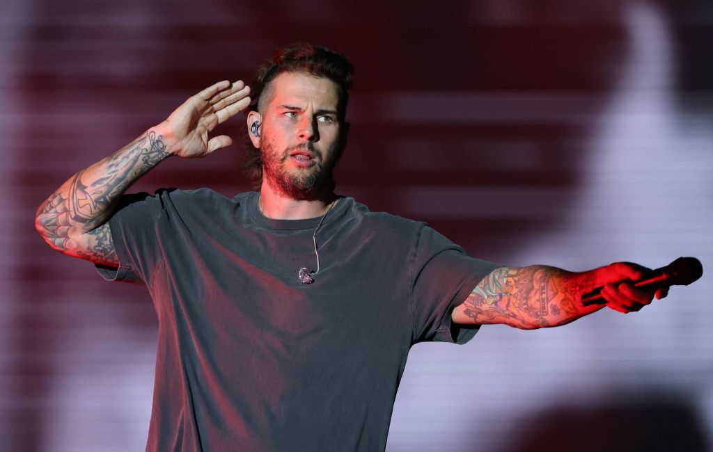 M. Shadows of Avenged Sevenfold performs at Rock In Rio Festival on September 16, 2024. (Photo by Wagner Meier/Getty Images)