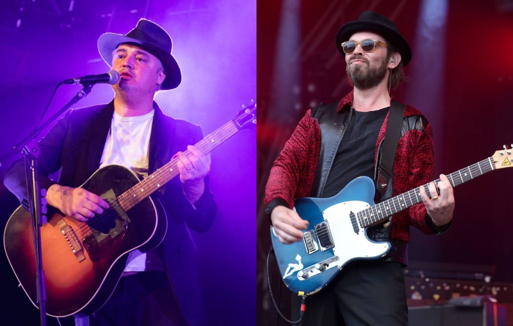 Pete Doherty and Supergrass' Gaz Coombes. Credit: Roberto Ricciuti and Luke Brennan via GETTY