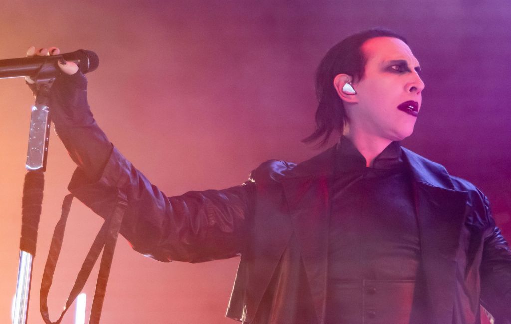 Marilyn Manson performs at Pine Knob Music Theatre in 2024