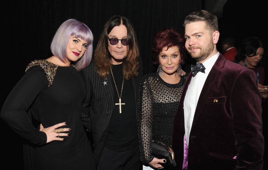 Kelly Osbourne, Ozzy Osbourne, Sharon Osbourne and Jack Osbourne attend the 56th GRAMMY Awards at Staples Center on January 26, 2014 in Los Angeles, California. (Photo by Kevin Mazur/WireImage)