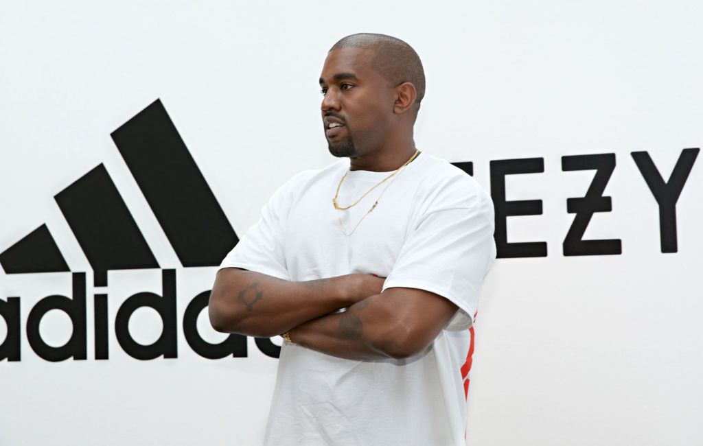 Kanye West promoting collaboration with Adidas in 2016