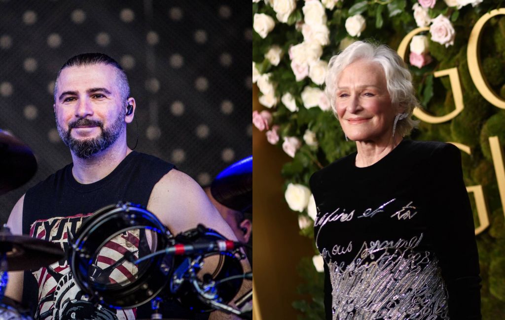 System Of A Down's John Dolmayan and Glenn Close. Credit: Francesco Castaldo and Tommaso Boddi via GETTY