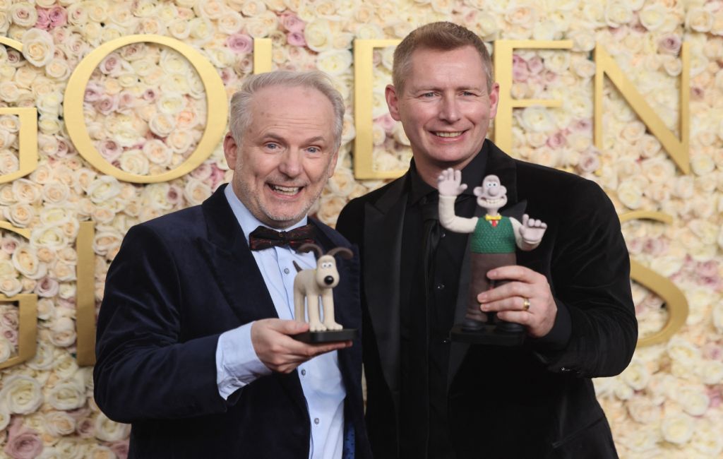 Nick Park and Merlin Crossingham