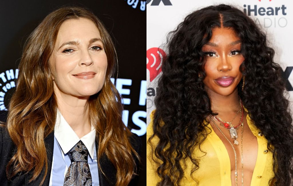 Drew Barrymore and SZA in 2024