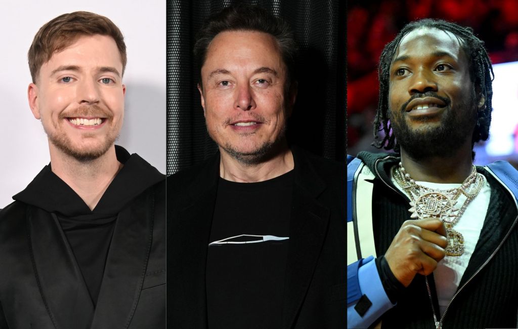 MrBeast, Elon Musk and Meek Mill