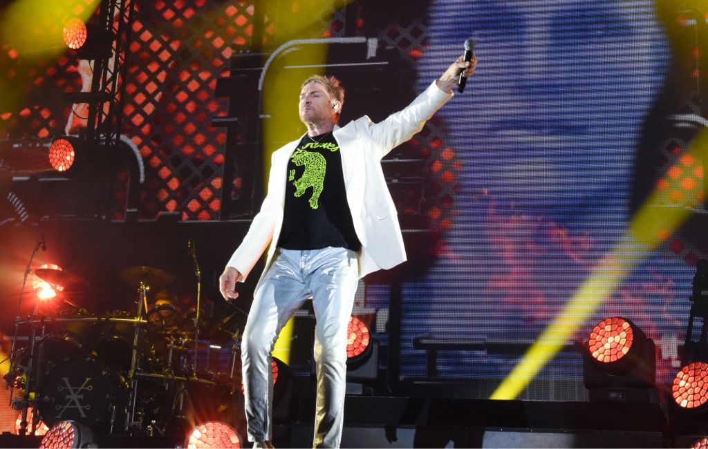 Simon Le Bon of Duran Duran performs in 2024