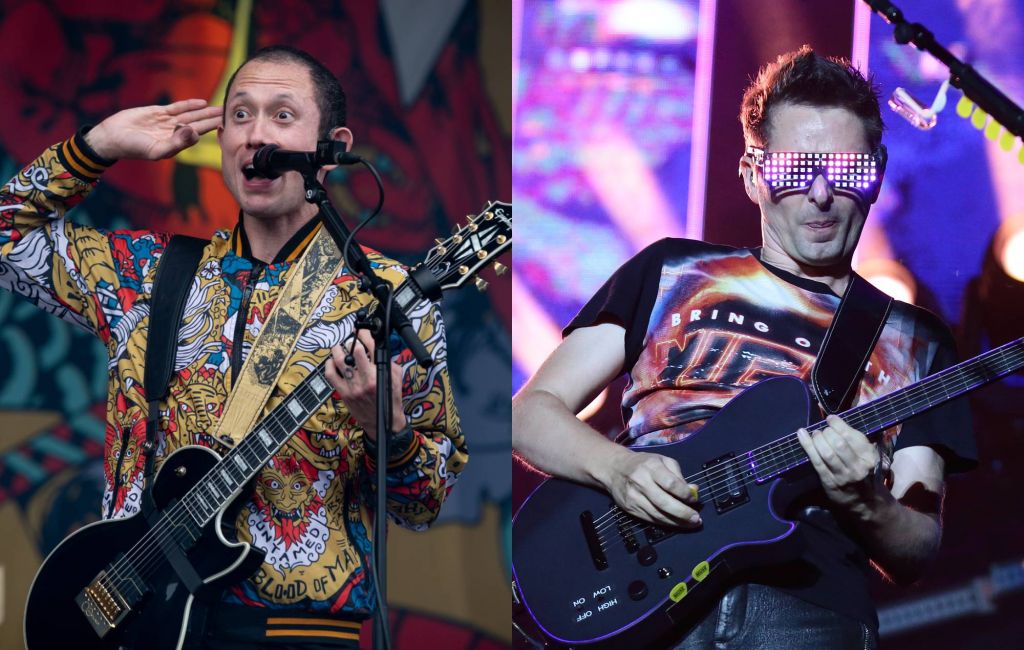 Trivium's Matt Heafy and Muse's Matt Bellamy. Credit: Elsie Roymans and Suhaimi Abdullah via GETTY