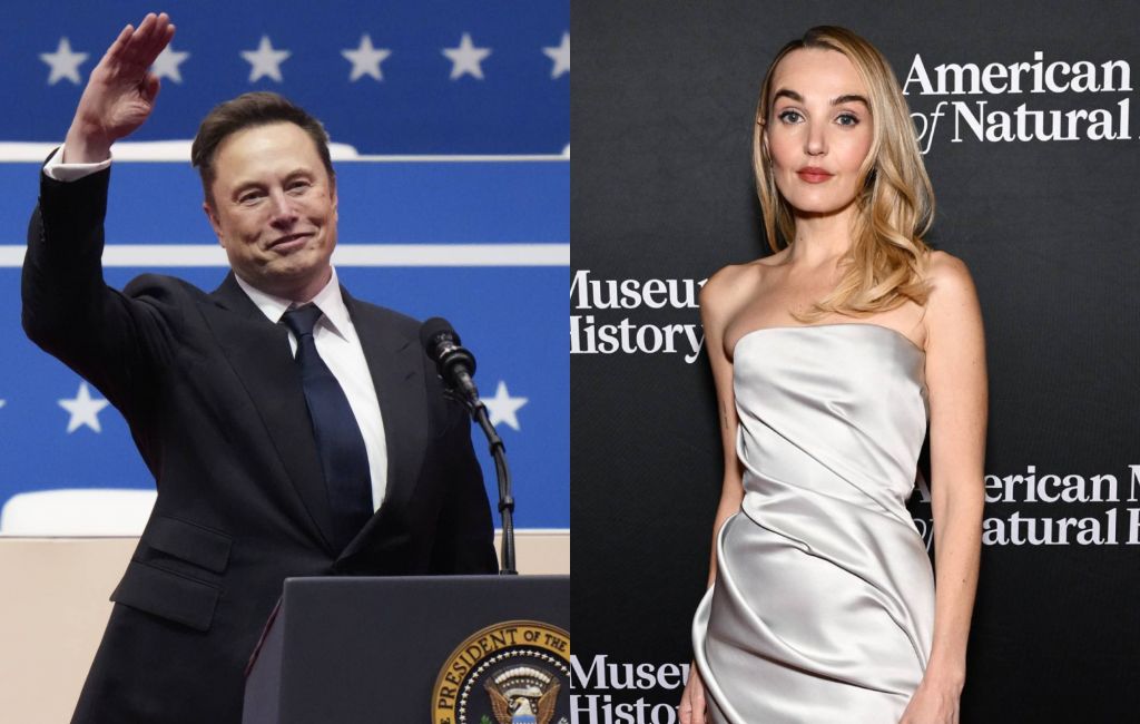 Elon Musk and Chloe Fineman