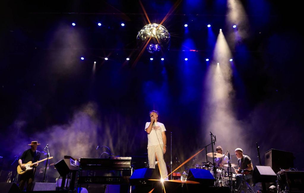 LCD Soundsystem perform at the Life is Beautiful Presents a Big Beautiful Block Party on September 28, 2024 in Las Vegas, Nevada. (Photo by Christopher Polk/Penske Media via Getty Images)