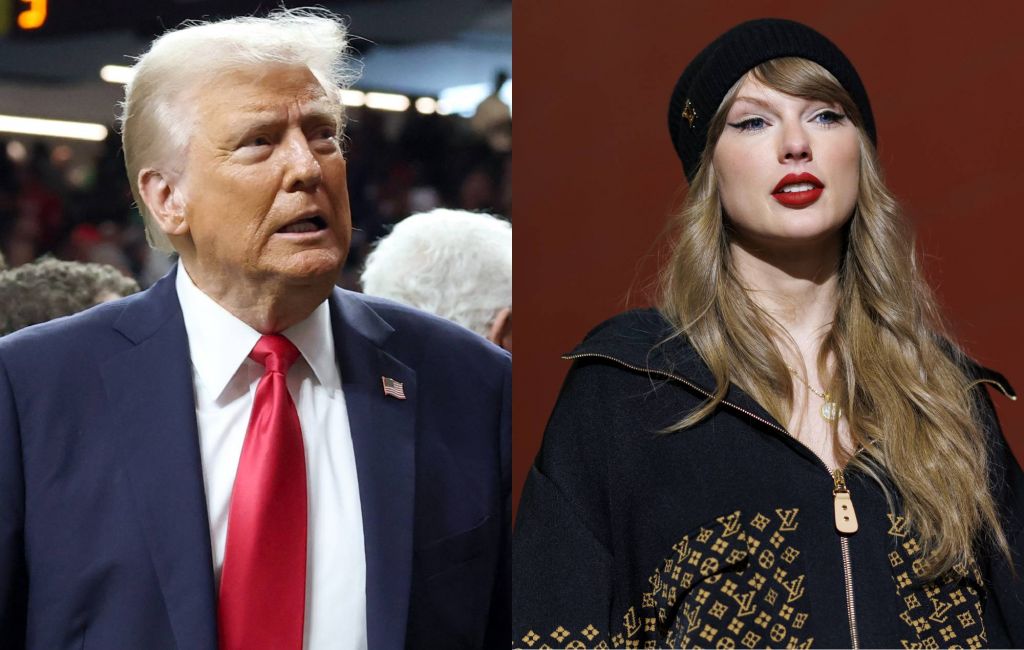 President Donald Trump and Taylor Swift.