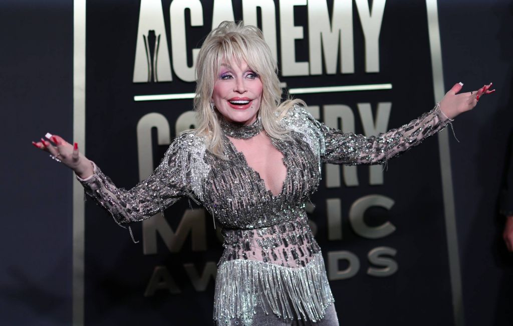 Dolly Parton arrives for the 58th Academy of Country Music awards at The Ford Center at The Star on May 11, 2023 in Frisco, Texas. (Photo by Omar Vega/FilmMagic)