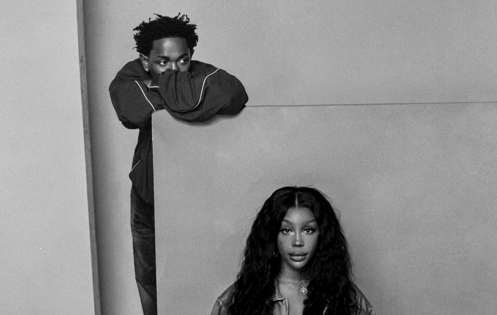 Kendrick Lamar and SZA 'Grand National' tour artwork.