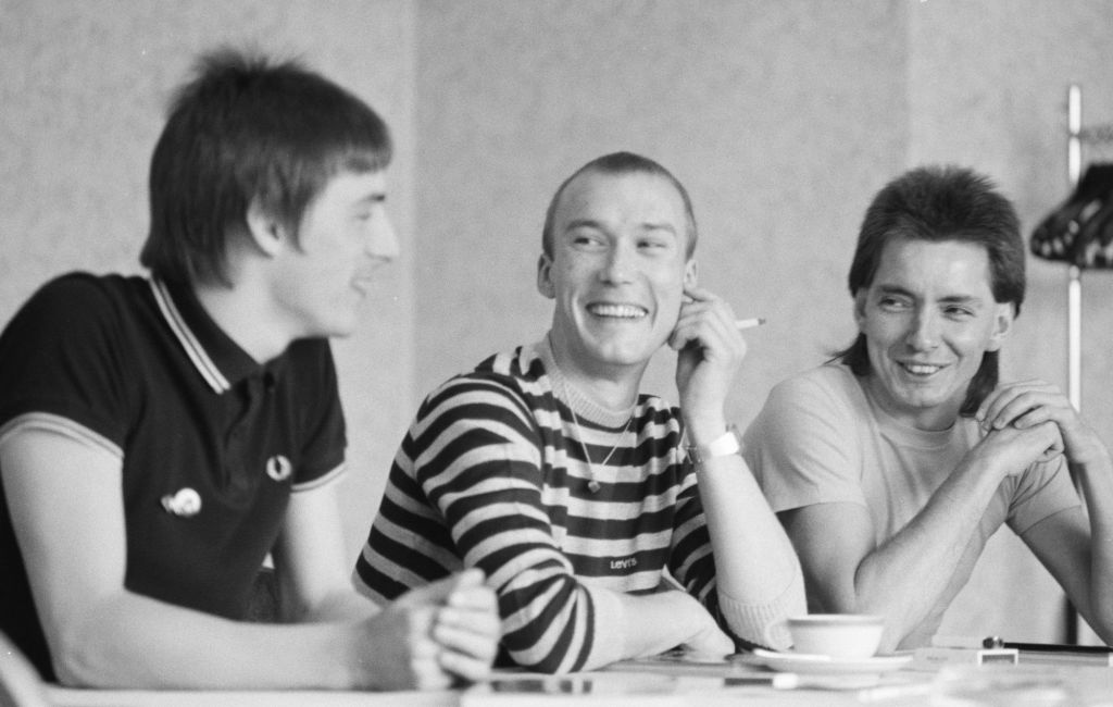 Paul Weller, Rick Buckler, Bruce Foxton of The Jam, 1982.