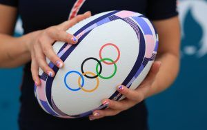 Paris 2024 Olympic Games rugby ball.